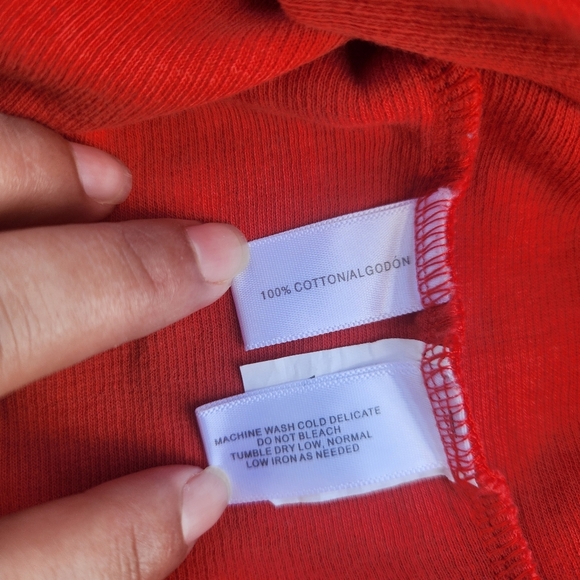 Cutter & Buck Men's V-Neck Long-Sleeve Sweater - Vibrant Orange Red Size L/G - Picture 10 of 12